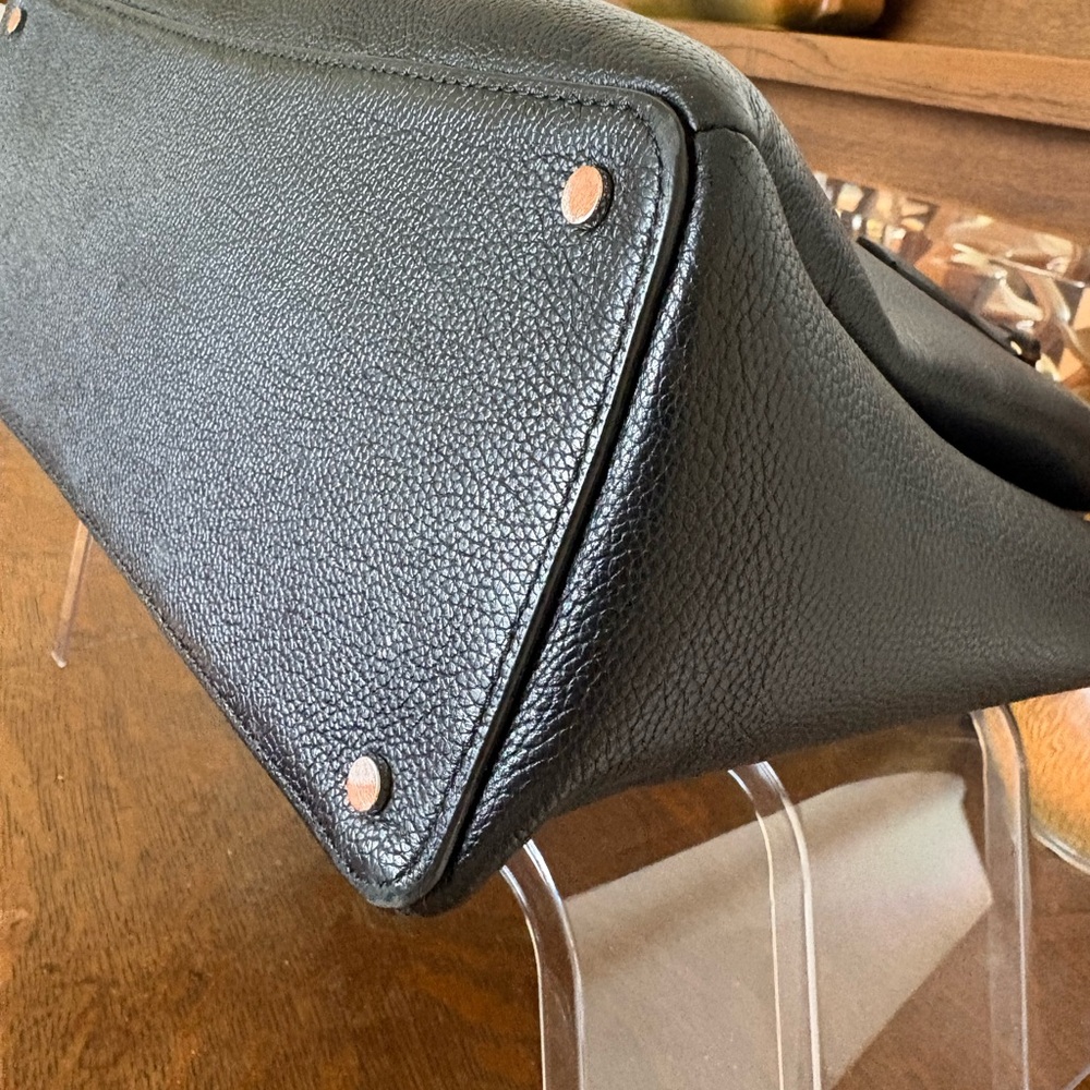 Kate Spade Monet, large triple compartment, tote, black leather pebbled - Picture 9 of 16
